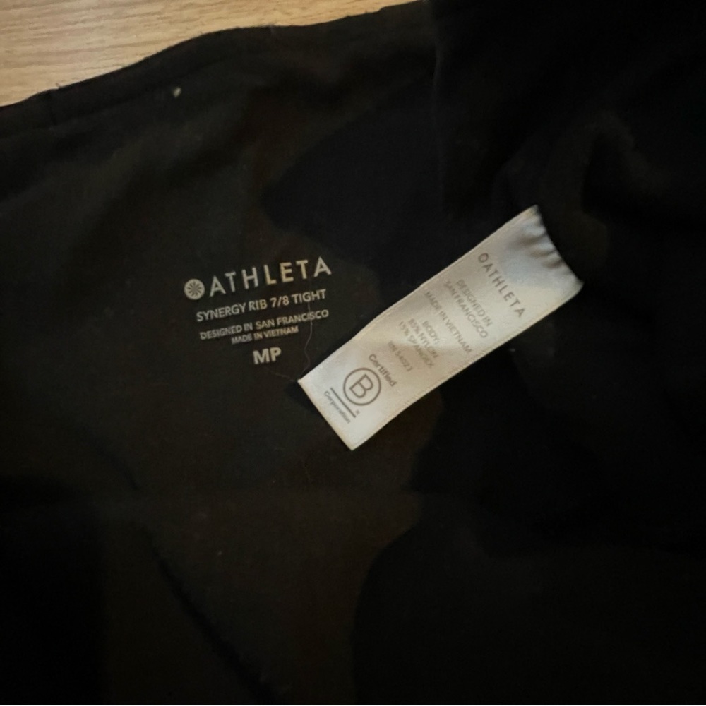 ATHLETA SYNERGY‎ RIB 7/8 TIGHT Size Med Petite - Picture 9 of 10